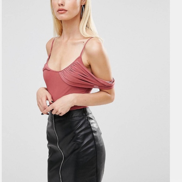 ASOS Tops - NWT ASOS CLUB L STRETC OFF SHOULDER BODYSUIT TOP 4